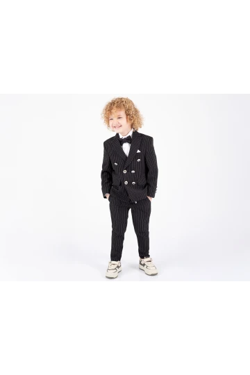 Çizgili Ceketli Takım Elbise 5696