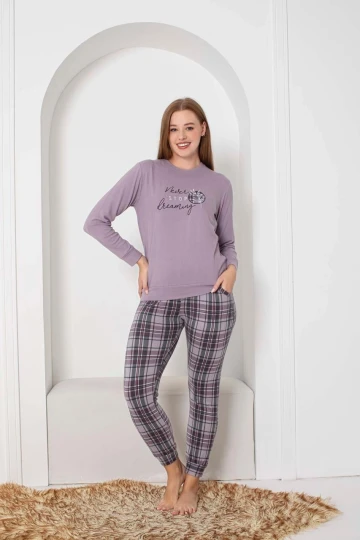 Desenli Kadın Pijama Takımı 2094