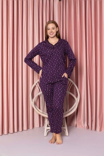 Desenli Kadın Pijama Takımı 3021