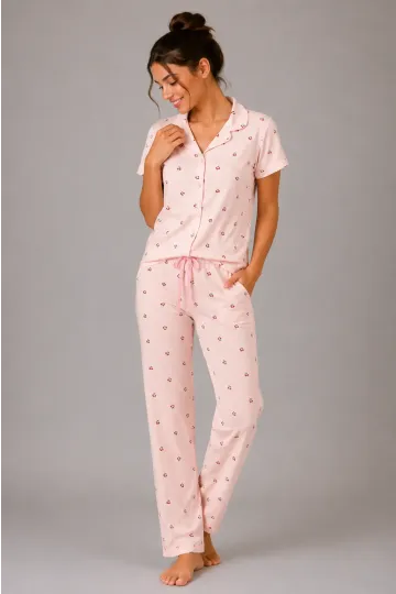 Desenli Kadın Pijama Takımı 9930