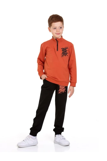 Dont Look Baskılı Fermuarlı Takım 54403