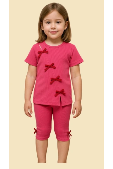 Fiyonklu Kaşkorse Kız Bebek Takım 50363