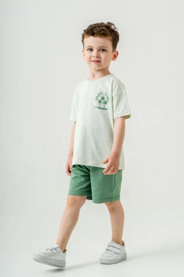 Good Time Baskılı Şortlu Takım 50305