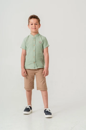 Hakim Yaka Şortlu Erkek Çocuk Takım 2551