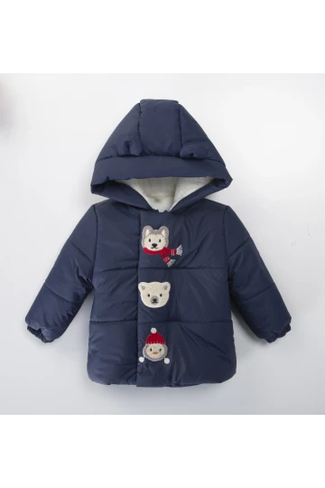 Hayvanlar İşlemeli Erkek Mont 51420