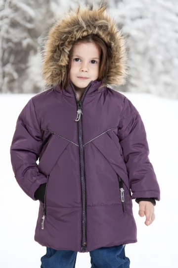 Kapşonlu Kışlık Kız Çocuk Mont 4200