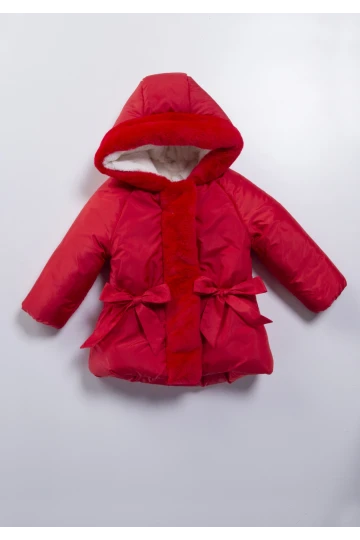 Kapşonlu Kız Mont 22476