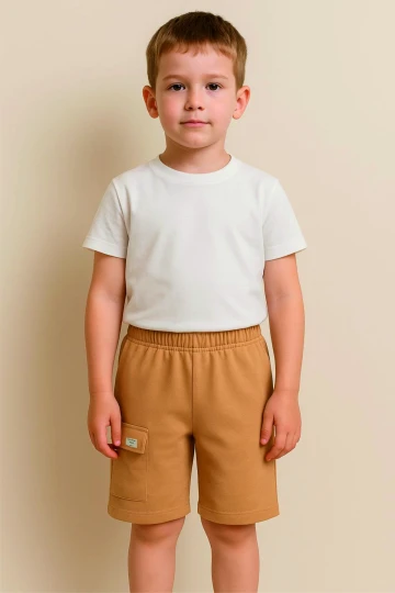 Kargo Cepli Erkek Çocuk  Basic Şort 73651-1