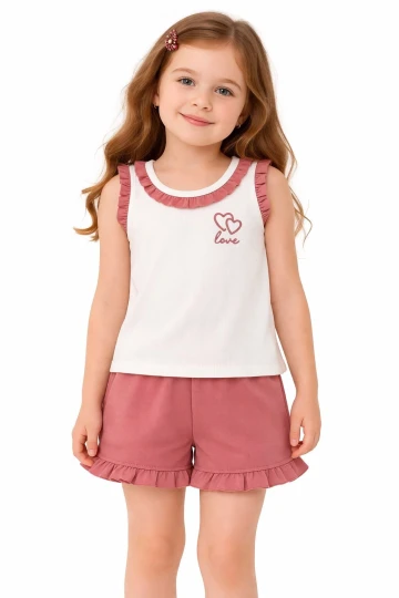 Love Nakışlı Kız Takım 50364