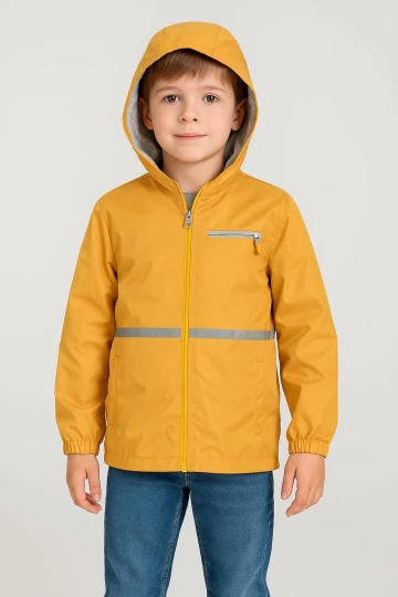Reflektörlü Erkek Çocuk Yağmurluk 2675