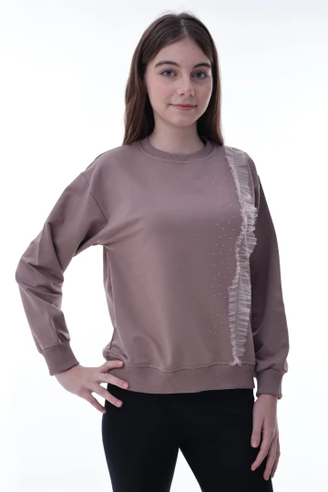 Taş Detaylı Kız Çocuk Sweat 2011