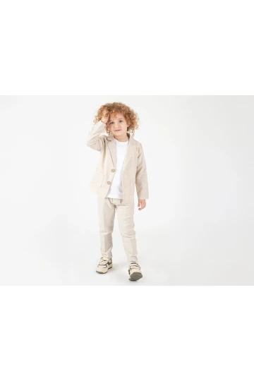 Tişörtlü Ceketli Takım Elbise 2853