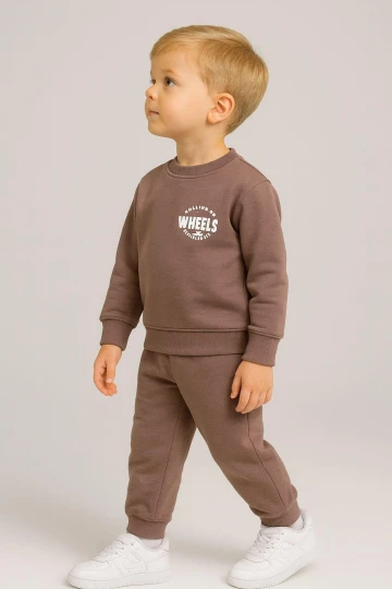 Wheels Baskılı Erkek Bebek Takım 20100