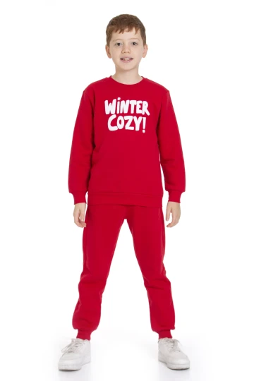 Winter Cozy Baskılı Eşofman Takımı 74415